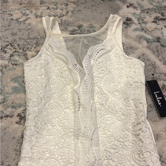 Lulu’s Cali Cantina White Lace Bodysuit Size Small NWT - Picture 7 of 14